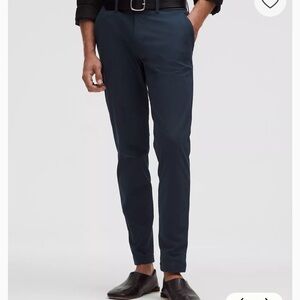 Lululemon ABC Slim Fit Trouser Men's Navy 33Lx32 (Warpstreme)